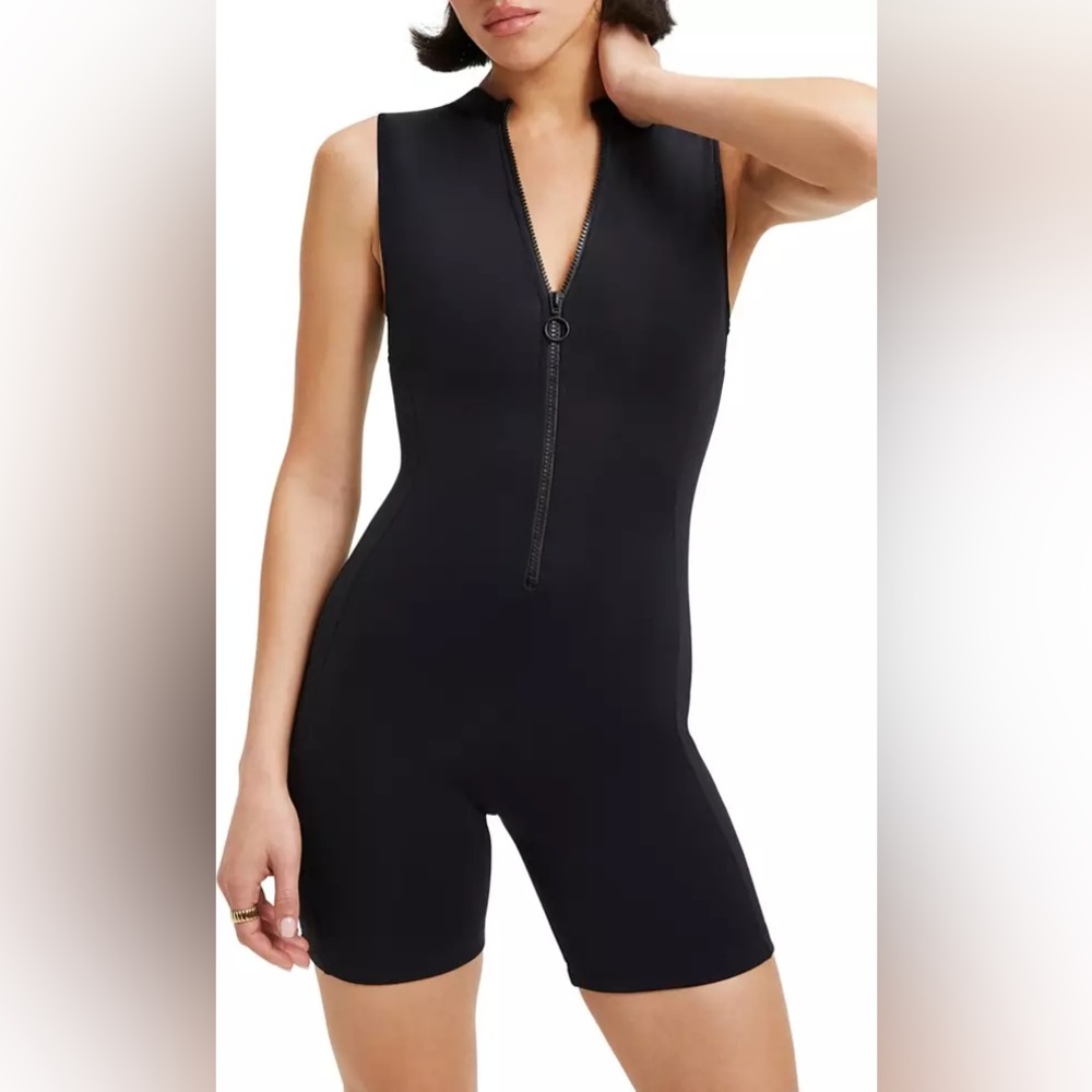 Good American Women's Good Compression Sleeveless Swim Suit